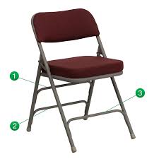 Symple Stuff Laduke Fabric Padded Folding Chair Reviews Wayfair Folding Chair Metal Folding Chairs Flash Furniture