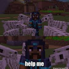 Minecraft Pocket Edition Tfw You Re Surrounded By Skeleton Horses Minecraft Memes Minecraft Minecraft Youtubers