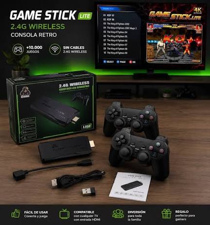 Game stick pad BM8 con más de 20,000 juegos retro, para jugar en familia de  manera remota por tan solo $1,950 pesos.