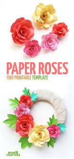 What type of paper of paper am i using in making my paper flowers. Diy Paper Roses And A Cool Paper Flower Spring Wreath