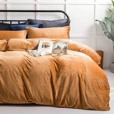 Some of our duvet cover picks, like the l.l.bean flannel and the cultiver linen, weigh more. Amazon Com Ntbay Velvet Flannel Twin Duvet Cover Set 3 Pieces Zippered Comforter Cover Set Camel Kitchen Dining