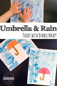 Bubble Wrap Rain Craft Preschool Crafts Weather Crafts Rain Crafts