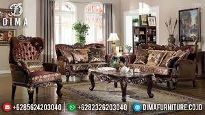 Sofa Tamu Mewah Jati Klasik Antique Natural Kombinasi Luxury Carving Jepara Bt 0646 Ide Sofa Ruang Tamu Set Ruang Keluarga Ruang Keluarga