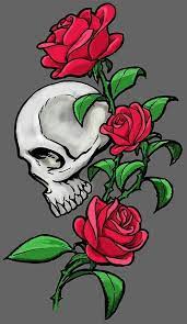 Skull With Roses Skull Wallpaper Skull Art Skull Pictures