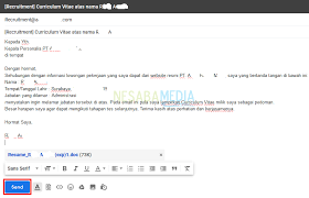 Contoh kirim cv lewat wa. Cara Mengirim Cv Lewat Email Dengan Baik Benar Terbaru 2020