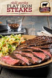 Black Angus Thanksgiving Menu Fire Up Your Grill For Chili Mocha Flat Iron Steaks This Deliciously Easy Steak Dinner Recip Grilled Steak Recipes Easy Steak Dinner Recipes Easy Steak Dinner
