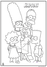 More than 14,000 coloring pages. The Simpsons Coloring Pages 14 Family Coloring Pages Cartoon Coloring Pages Simpsons Drawings