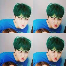 Image Result For Winner Mino Green Hair Cabelo Verde Cabelo Rapper