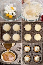 Cheesecake tonight how to bake a 6 inch cheesecake using. Mini Cheesecakes With Caramel Sauce Video Natashaskitchen Com