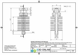 e3d lite6 hotend heat sink drawing