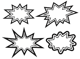 Black And White Superhero Pictures Medium Bursts Super Hero Coloring Sheets Superhero Printables Superhero Printables Free