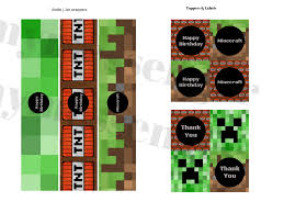 All bingo templates in this collection are totally up for free grabs, so take whatever you like. Free Template Minecraft Banner Toppers Baby Shower Ideas 4u