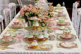 Tea Table Tea Party Table Settings High Tea Wedding English Tea Party