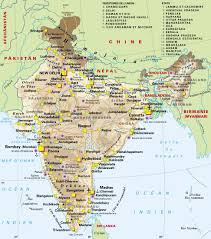 Map Of India Airport City States Maps Of India