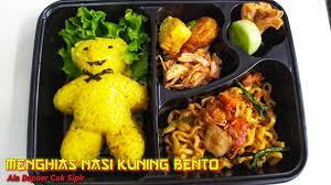 Cara Menghias Dan Menata Nasi Kuning Bento Dengan Mudah Dan Lucu Ala Dapoer Cak Sipir Youtube