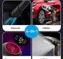 Auto Smart Kit – Power Bank, Tire Inflator, Vacuum And Car Washer