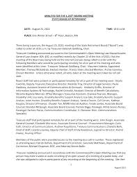 ADDENDUM FOR THE 1110th BOARD MEETING STATE BOARD OF RETIREMENT