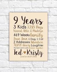 You want to find something he'll really love, but you also want your present to be meaningful, representing your relationship and how far you've come. 9th Anniversary Gift 9 Years Married Wedding Anniversary Etsy 9 Year Wedding Anniversary 9th Wedding Anniversary Anniversary Gifts For Husband