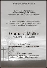 Gerhard müller was born on november 3, 1945, in nördlingen, germany. Traueranzeigen Von Gerhard Muller Trauer Gea De