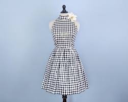 Vintage 60s Black And White Sequined Party Dress 1960s Checkered Cocktail Dress Dresses 60s Dress Party Dress