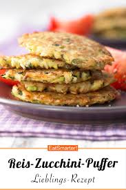 Reis Zucchini Puffer Rezept Rezepte Zucchini Puffer Zucchini