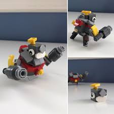 Фигурки из игры бравл старс (brawl stars) 8 шт №701. Fully Poseable Lego Tick With Detachable Head Brawlstars