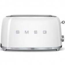 Tostador Smeg Tsf02wheu Largo 2 Ranuras Blanco Tostadora Smeg Electrodomesticos Instrumentos De Cocina