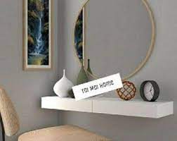 Small Floating Dressing Table White In 2021 Furniture Upholstery Dressing Table Vanity Wall