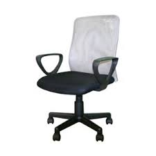 كرسي مكتب أسود وشبكي المقعد رمادي الظه Chairs Tables Office Furniture Furniture Household Saco Store