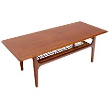 What the vintage danish teak coffee table. Danish Teak Mid Century Modern Rectangular Coffee Table With Cane Shelf For Sale At 1stdibs