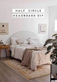The unique diy headboard ideas which is a made out of a garden fence to bring a distinctive look to your bedroom. A Cool Diy Headboard That Makes A Statement Half Circle Headboard In 2021 Diy Headboard Headboard Diy Bed Headboard