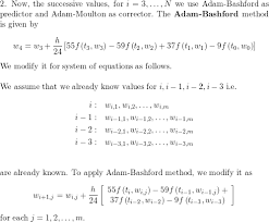 Change the Adams Fourth-Order Predictor-Corrector Algorithm