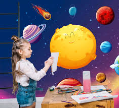 O sistema solar em 3d para crianças é um vídeo educativo com o qual elas vão realizar uma viagem para explorar as. Murales Infantiles Sistema Solar Para Ninos Tenvinilo