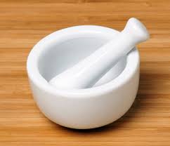 Place the index finger and thumb of your other hand just below where you are holding the stem, then run your fingers firmly down the length of the stem to strip the leaves off. Mortar And Pestle Wikipedia