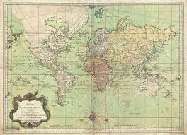 1778 Bellin Nautical Chart Or Map Of The World 4000 X 2902