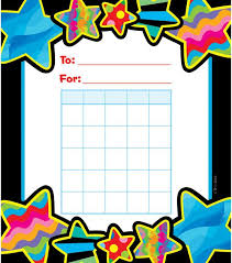 Poppin Patterns Star Student Incentive Chart Star