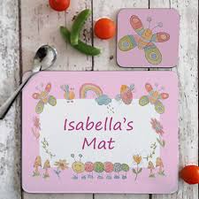 Bug Placemat Personalised Table Mats Tiger Lily Prints Personalised Placemats Placemats Personalized Childrens