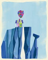 Pixar Up Paradise Falls Disney Paintings Up Pixar Disney Drawings