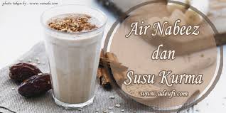 Air nabeez adalah minuman sunnah kegemaran rasulullah, yg merupakan jenis air rendaman kurma atau kismis/raisinjuga. Air Nabeez Dan Susu Kurma Ade Ufi