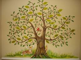 To achieve the faux bronze finish, this artist loosely followed the suggestions of a process found in a living canvas: Skywoods Decorative Painting Faux Finishing Murals Phoenix Az Family Tree Painting Family Tree Mural Tree Wall Murals