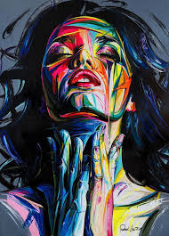 Draw the outlines of the face you want to paint. Abstract Acrylic Portrait Painting Ideas Novocom Top