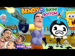 Bendy The Ink Krabby Patty Machine Krusty Krab W Spongebob Hello Neighbor Gets Secret Formula Disney Playlist Diy Videos Youtube Minecraft Pocket Edition