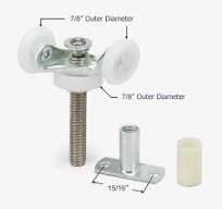 Wardrobe Door Roller Assembly, 7/8 Dia.