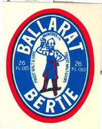 Ballarat Bertie Sticker Beer Label Vintage Beer Labels Australian Beer