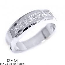 1 25 Ct Men S Diamond Channel Set Wedding Ring 14k White Gold Mens Rings Wedding Diamond Mens Diamond Wedding Men Diamond Ring