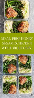 Meal Prep Honey Sesame Chicken With Broccolini Purewow Cooking Lunch Food Recipe Chickenfoodrecipes Lamb Recipes Vegetable Slow Cooker Chicken Recipes