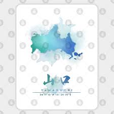 The map providing you the accurate geographic location, towns, important places, roads, highways, airports, hotels and tourist attractions in yamaguchi, japan. Yamaguchi Japan Watercolor Map Art Yamaguchi Sticker Teepublic Uk