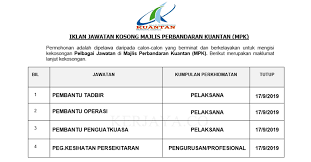 Kalau nak rm5.50 keatas boleh tapi kena kerja kat mall lah. Majlis Perbandaran Kuantan Mpk Kerja Kosong Kerajaan