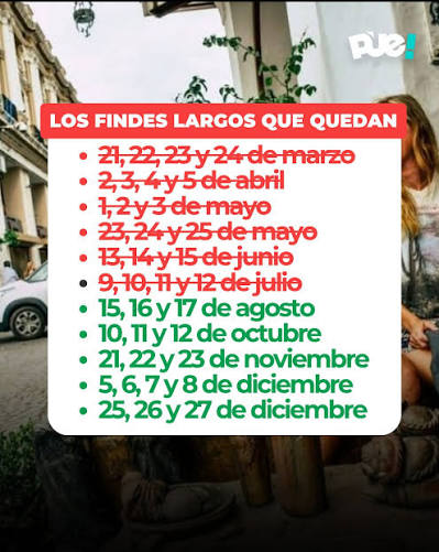🗓️✈️ ¡YA HAY FECHA! ESTE ES EL PRÓXIMO FIN DE SEMANA LARGO EN ARGENTINA 😎 Si ya estás pensando en la próxima escapada, hay buenas noticias: después del descanso de julio, el