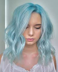 Cool Mint Lob Hair Color Ideas In 2020 Hair Inspo Color Light Blue Hair Ice Blue Hair